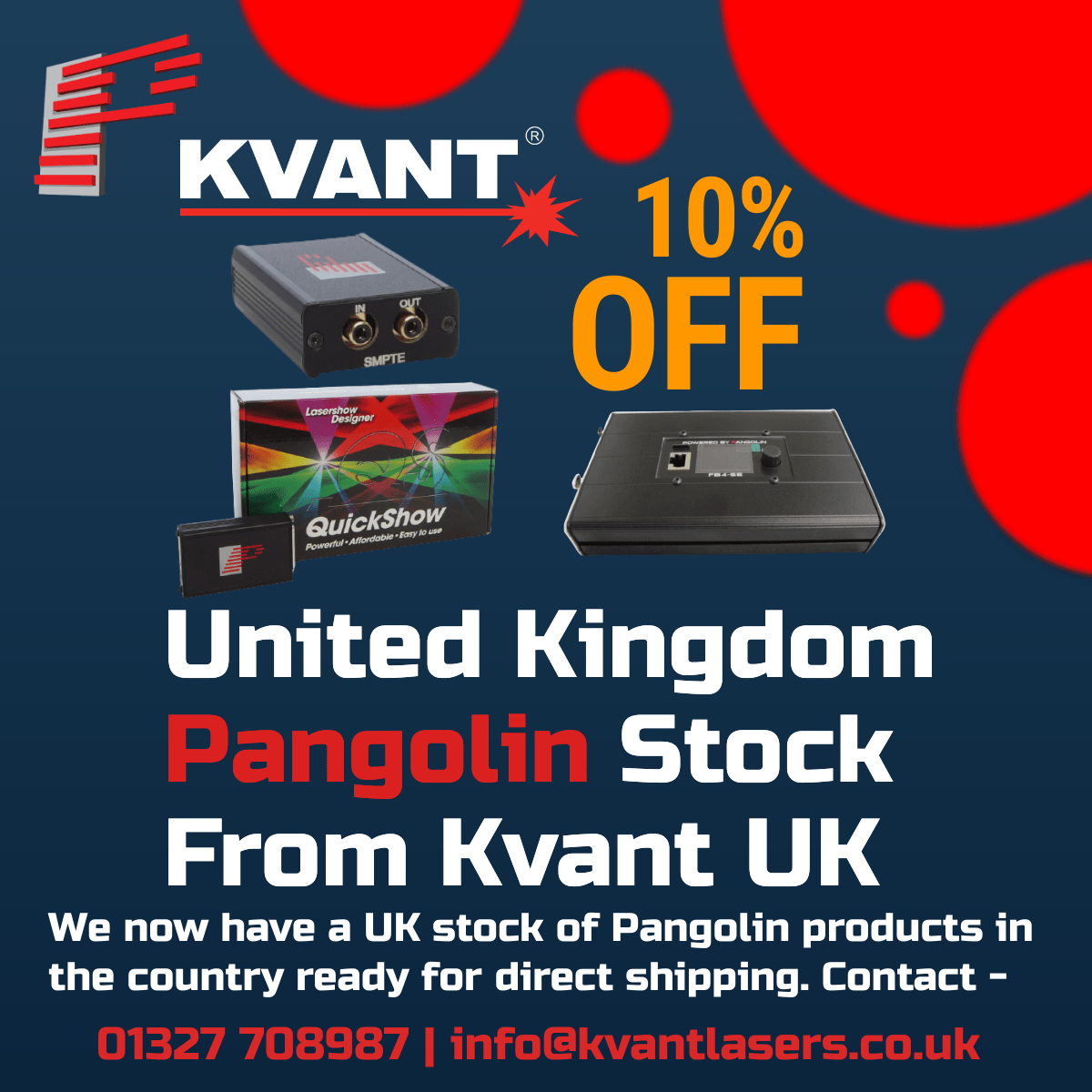 10% off FB3 Quickshow, FB4 External & TC4000.