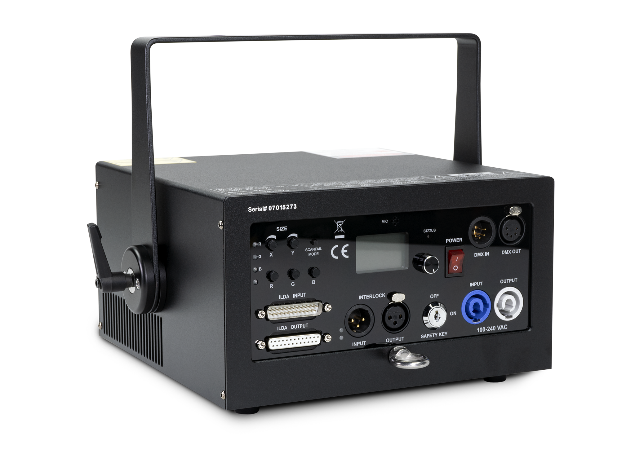 Unity RAW 5 (DMX + ILDA) low-cost laser show projector_3