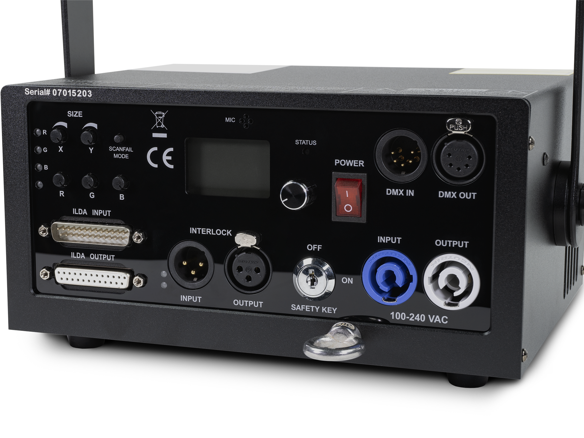 Unity RAW 5 (DMX + ILDA) low-cost laser show projector_5