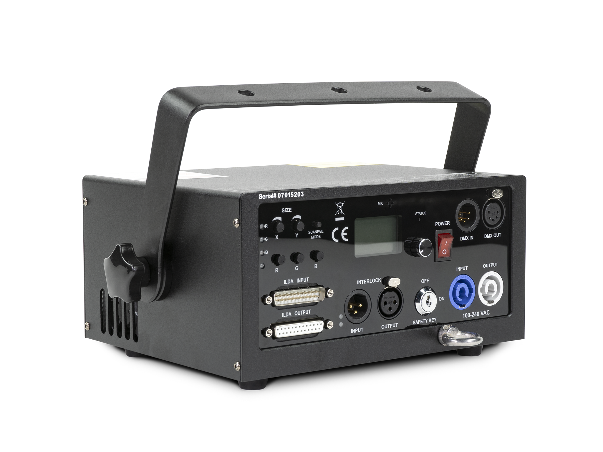 Unity RAW 3 (DMX + ILDA) low-cost laser show projector_3