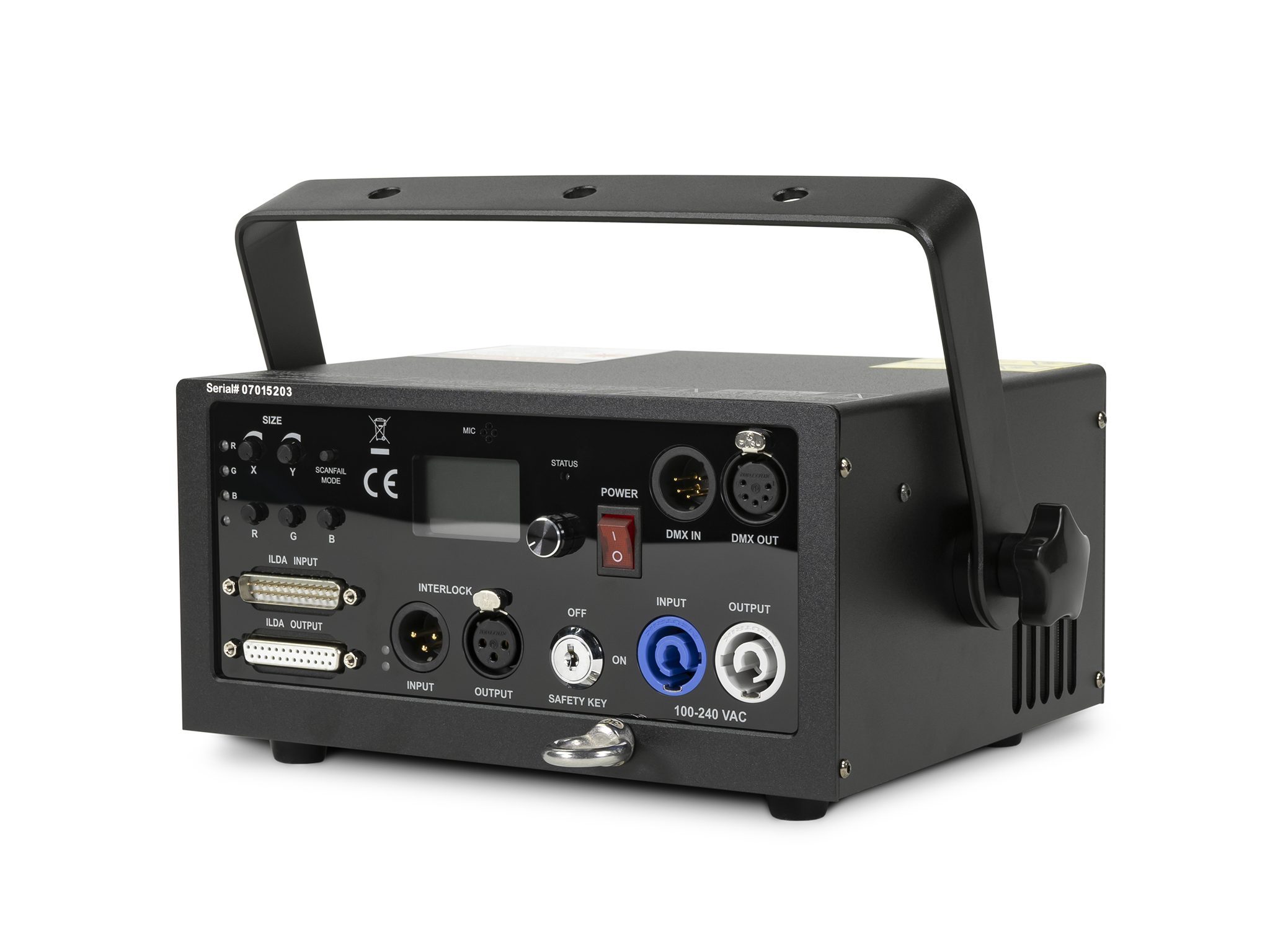 Unity RAW 1.7 (DMX + ILDA) low-cost laser show projector_4