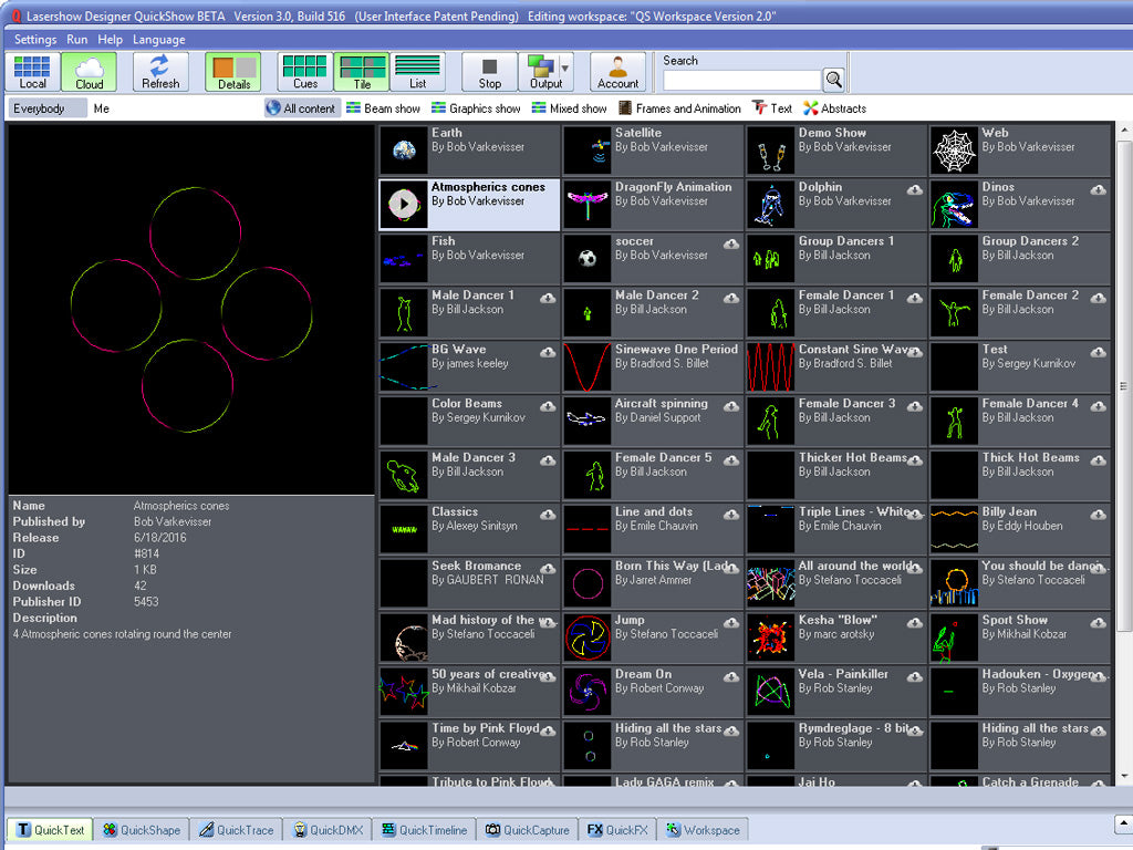 Kvant Lasers - the latest Pangolin FB3QS QuickShow laser control hardware and software_8